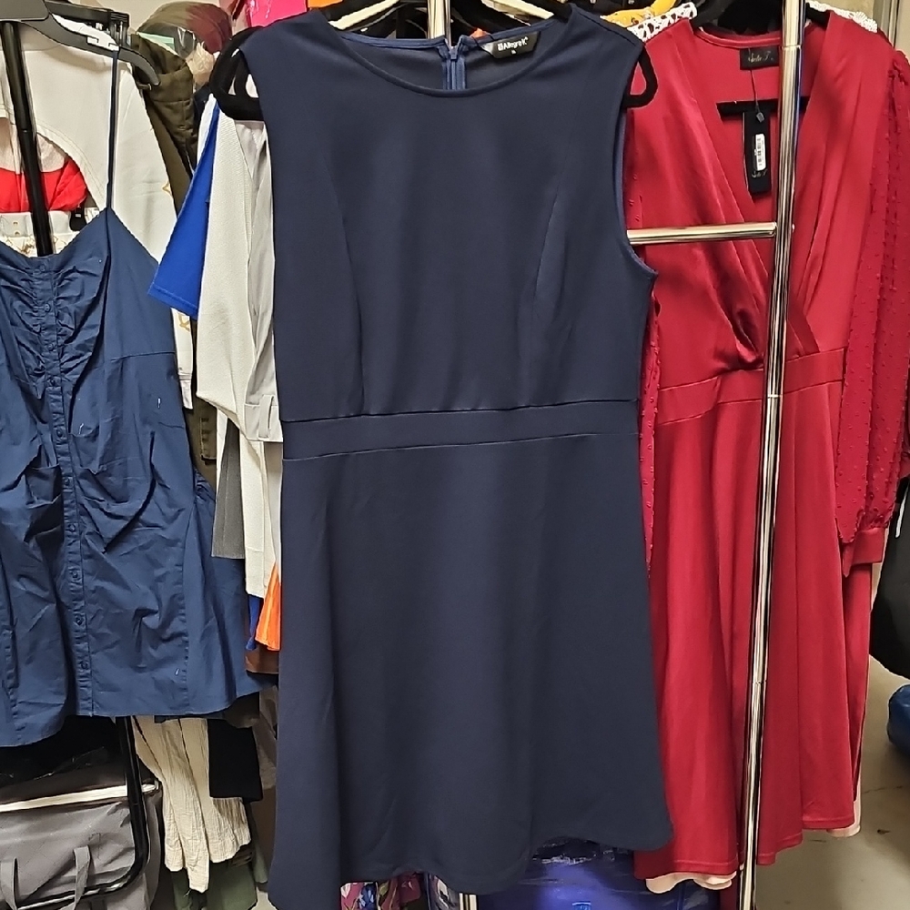 Nwt Elegant Navy Blue Dress #139